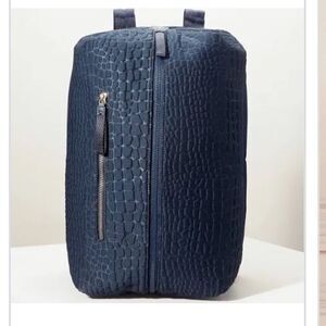 Stella & Dot Navy Textured Backpack Carry-on Bag